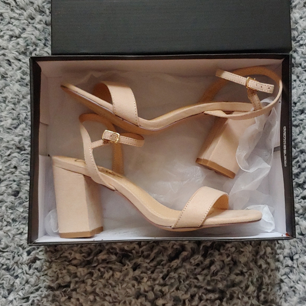 Lulus Nude Beige Suede Sandals